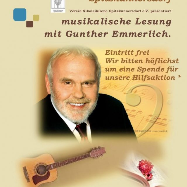 Musikalische Lesung mit Gunter Emmerlich